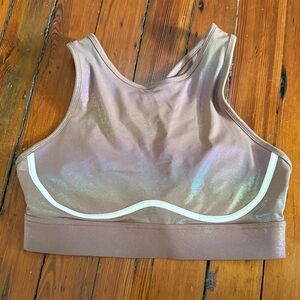 💫 Fabletics Iridescent Metallic Sports Bra Women’s M (